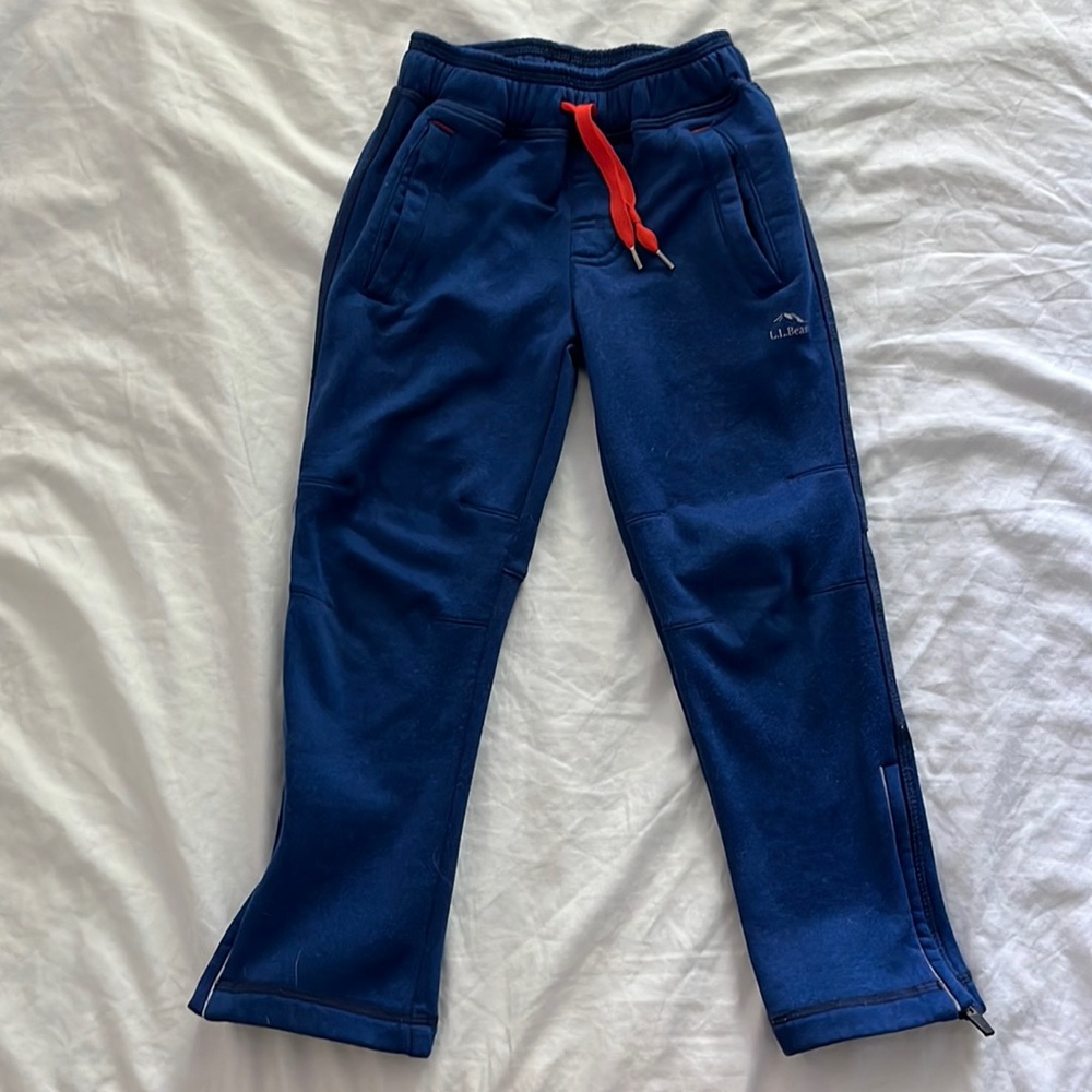 LLBean boys Mountain Pile Fleece Pants size 5-6